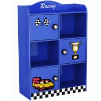 Biblioteca Race Car Monza rafturi inchise si deschise - Premium MDF Ultra High Gloss Biblioteca Race Car Monza rafturi inchise si deschise - Premium MDF Ultra High Gloss